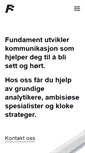 Mobile Screenshot of fundamentet.no